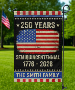 Celebrate 250th Anniversary United States Semiquincentennial Garden Flag Gift for Family