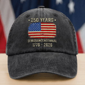 Celebrate 250th Anniversary United States Semiquincentennial Washed Denim Baseball Cap HO82 894768