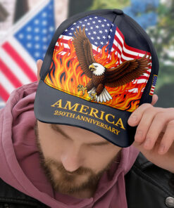 Alternative view of Celebrate Our America 250th Anniversary United States Classic Cap