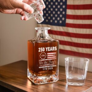 Alternative view of Celebrate Our America 250th Anniversary United States Semiquincentennial Decanter HA75 897412