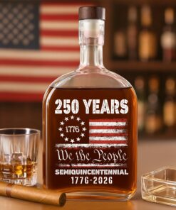 Celebrate Our America 250th Anniversary United States Semiquincentennial Whiskey Bottle