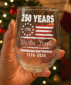 Alternative view of Celebrate Our America 250th Anniversary United States Semiquincentennial Wine Glass