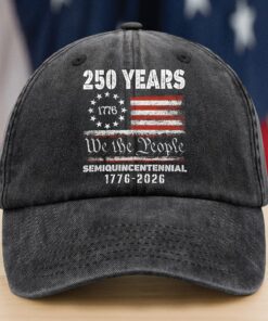 Celebrate Our America 250th Anniversary United States Washed Denim Baseball Cap