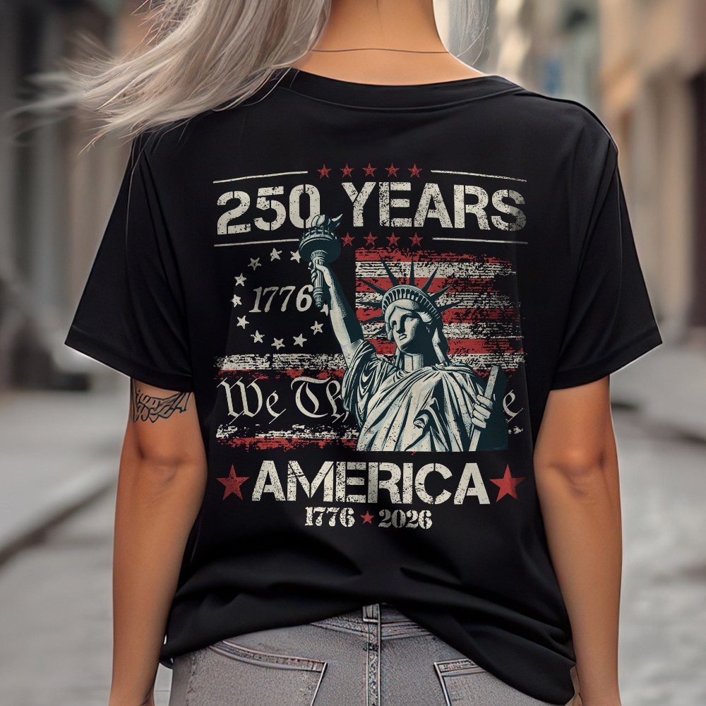 Celebrate Our America 250th Anniversary We The People Back Side Dark Shirt CH07 896712 - Image 7