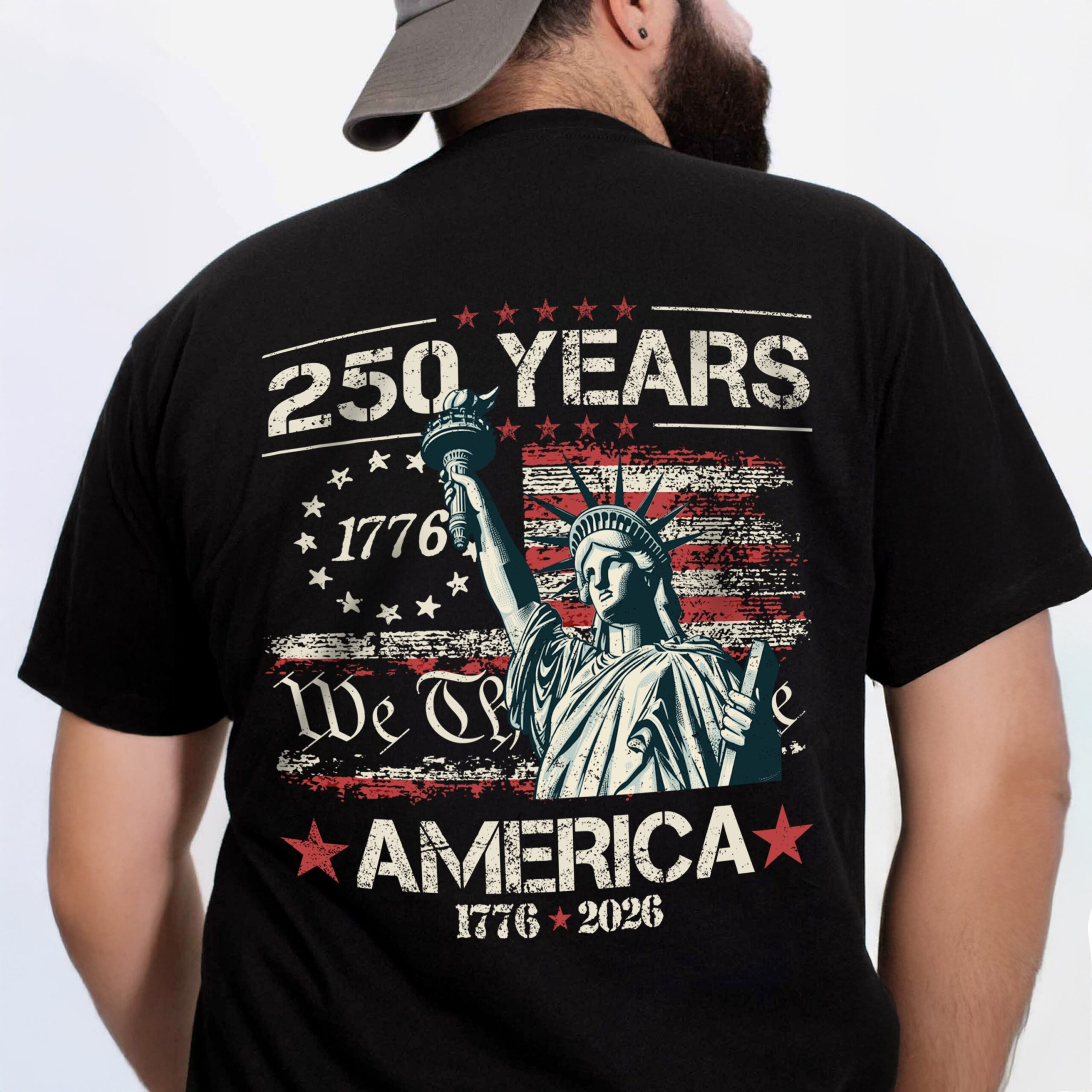 Celebrate Our America 250th Anniversary We The People Back Side Dark Shirt CH07 896712 - Image 5