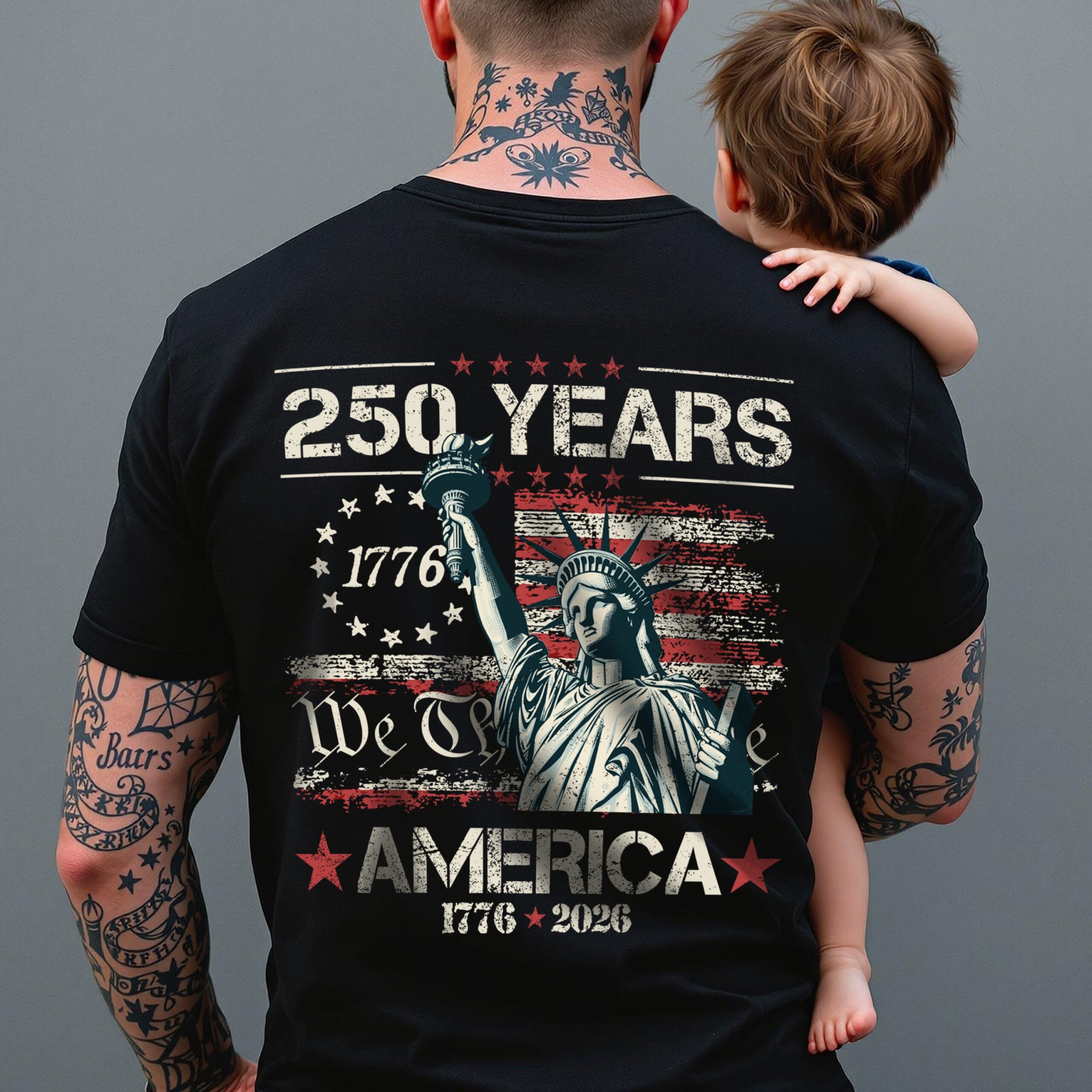 Celebrate Our America 250th Anniversary We The People Back Side Dark Shirt CH07 896712 - Image 3