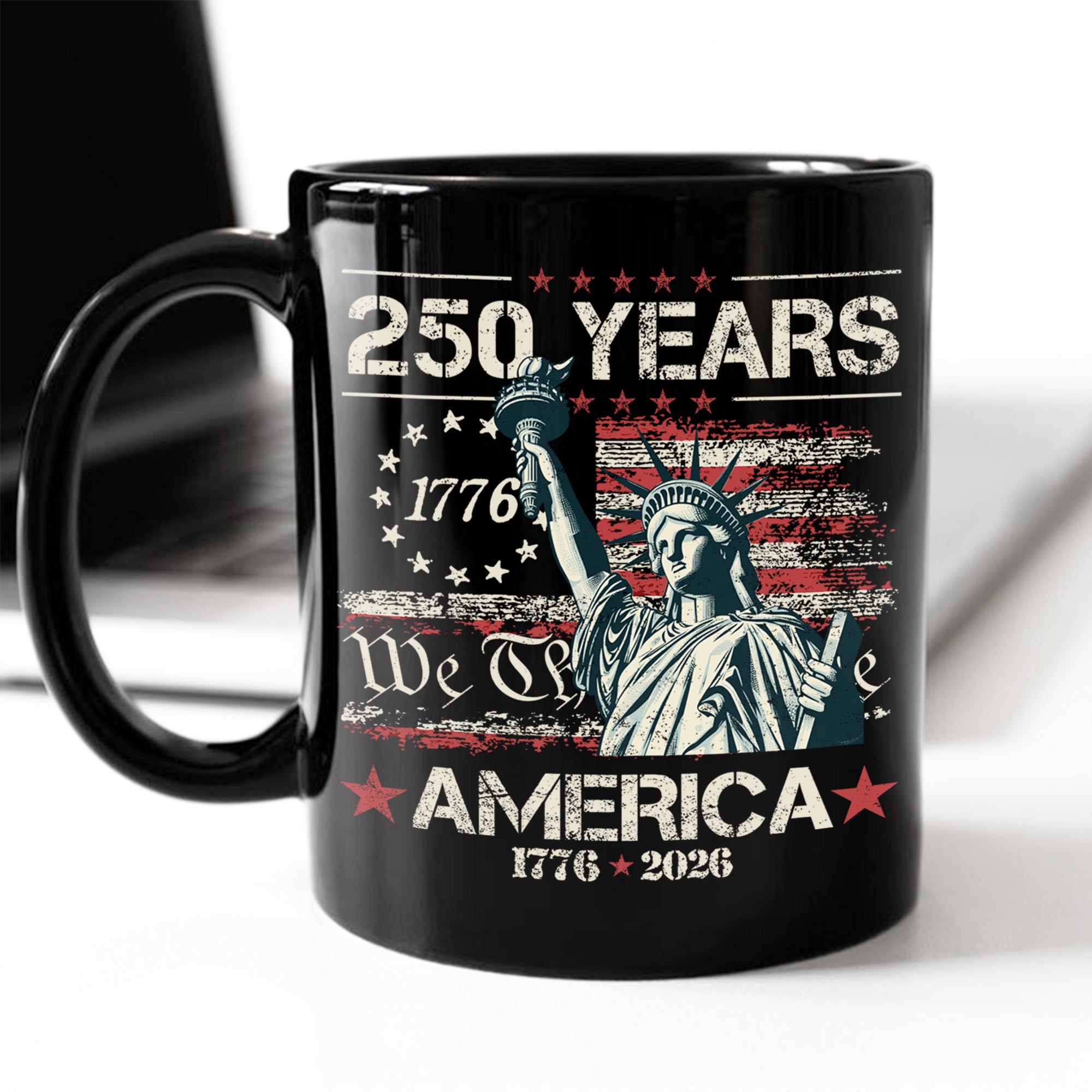 Celebrate Our America 250th Anniversary We The People Black Mug CH07 896714 - Image 8