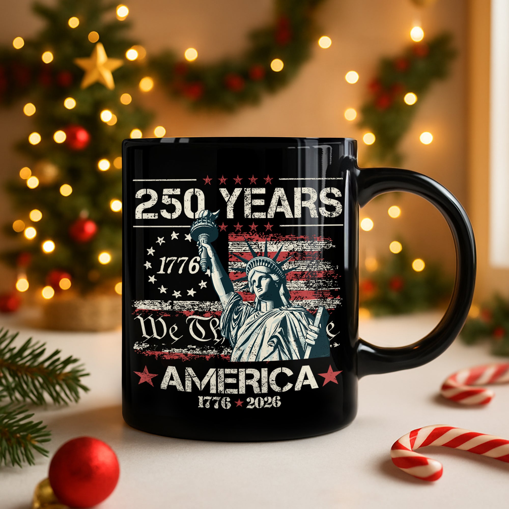 Celebrate Our America 250th Anniversary We The People Black Mug CH07 896714 - Image 3