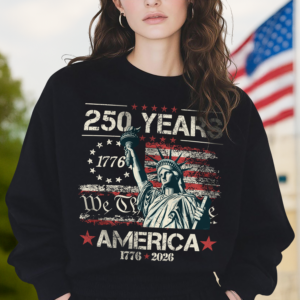 Alternative view of Celebrate Our America 250th Anniversary We The People Dark Shirt CH07 896688