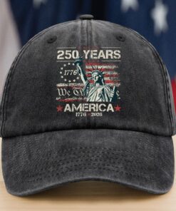 Celebrate Our America 250th Anniversary We The People Washed Denim Baseball Cap