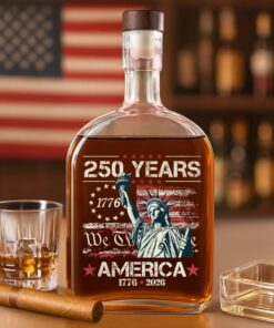 Celebrate Our America 250th Anniversary We The People Whiskey Bottle