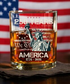 Celebrate Our America 250th Anniversary We The People Whiskey Glass