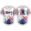 Celebrate The 4th Of July Rangers 3D Baseball Jersey