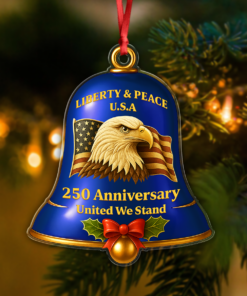 Alternative view of Celebrate United States 250th Anniversary Bell Ornament Decor Gift