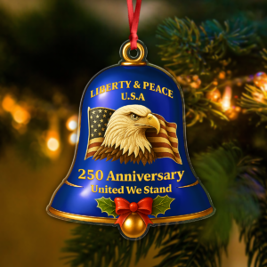 Alternative view of Celebrate United States 250th Anniversary Bell Ornament Decor Gift CH07 899612