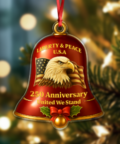 Celebrate United States 250th Anniversary Bell Ornament Decor Gift