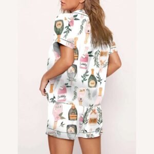 Alternative view of Champagne And Wine Bottles Pajama Set