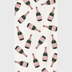 Champagne Bottle Beach Towel