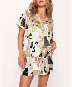 Champagne Cat Pajama Set