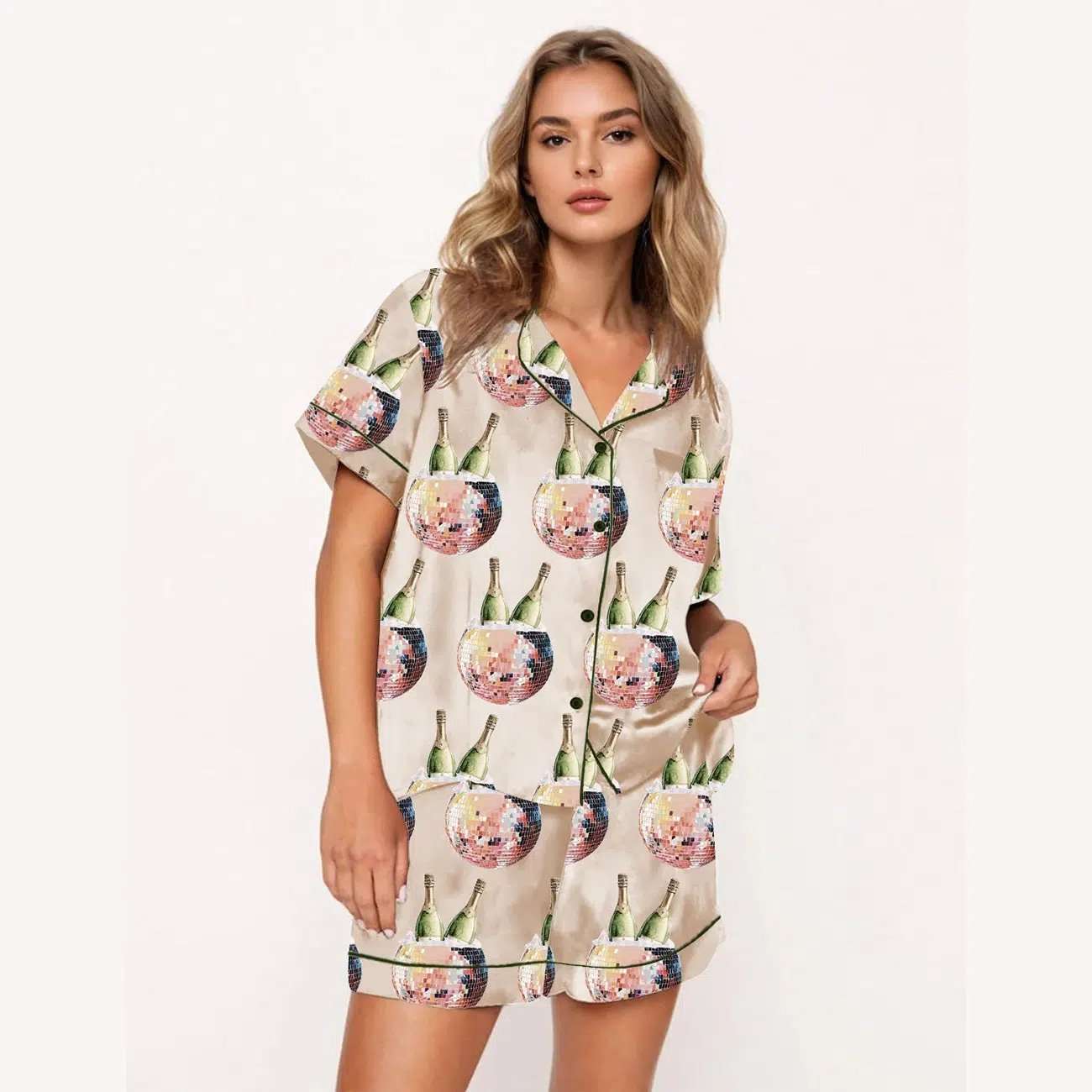Champagne Disco Ball Pajama Set - Image 2