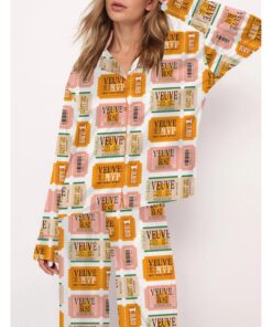 Alternative view of Champagne Tickets Satin Pajama Set For Women