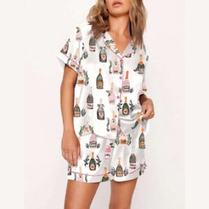 Champagne Wine Bottles Pajama Set