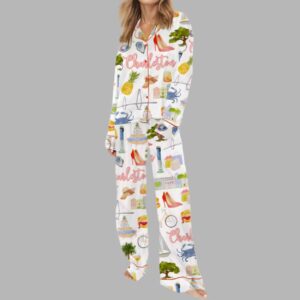 Alternative view of Charleston Silky Satin Pajama Set