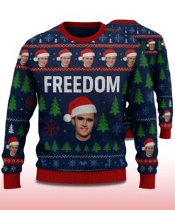 Alternative view of Charlie Kirk Freedom Ugly Christmas Sweater