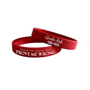 Charlie Kirk This is the Turning Point Prove Me Wrong Wristband