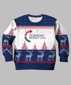Charlie Kirk Turning Point USA Christmas Ugly Sweater 