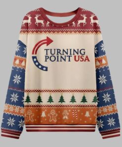 Charlie Kirk Turning Point USA Ugly Christmas Sweater 