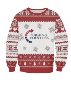 Alternative view of Charlie Kirk Turning Point USA Ugly Sweater 