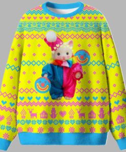 Chat Clown Ugly Christmas Sweater