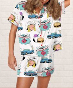 Chattahoochee Country Music Silky Satin Pajama Set