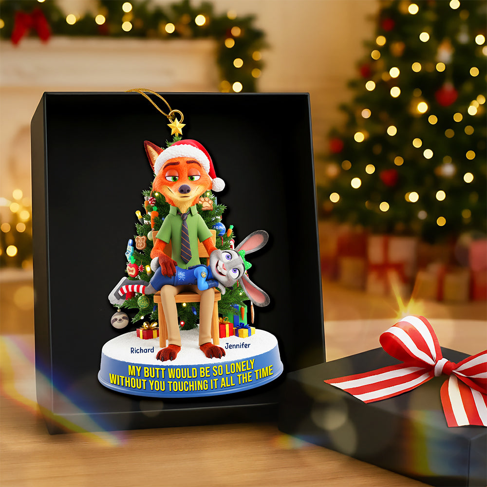 Cheeky Couple Ornament - Personalized Gifts For Couple 02naqn170925 - Image 4