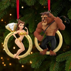 Alternative view of Cheeky Couple Set Ornament - Personalized Gifts For Couple 03nati160925