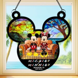Alternative view of Cheeky Couple Suncatcher - Personalized Anniversary Gifts For Couple 04OHLU140625