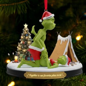 Cheeky Green Couple Ornament - Personalized Gifts For Couple 03ohti091025