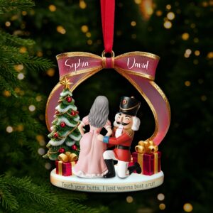 Cheeky Touch Couple Ornament - Personalized Christmas Gift For Couples 02TGLU190925