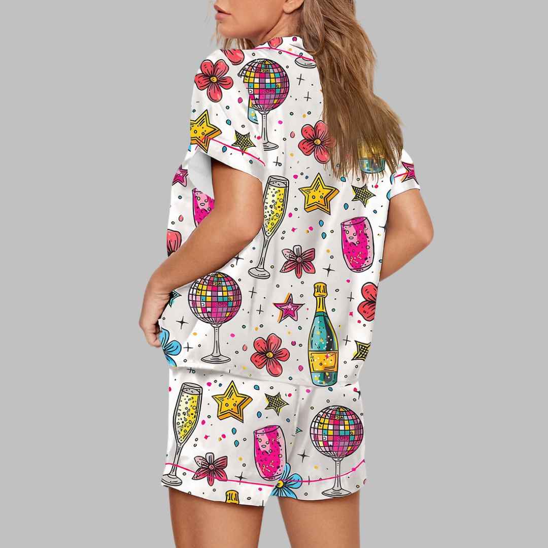 Cheers To The New Year Champagne Pajama Set - Image 3