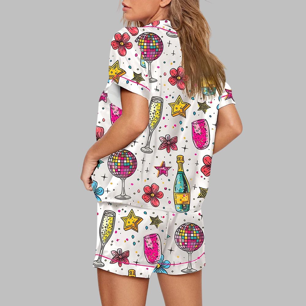 Cheers To The New Year Champagne Pajama Set - Image 3