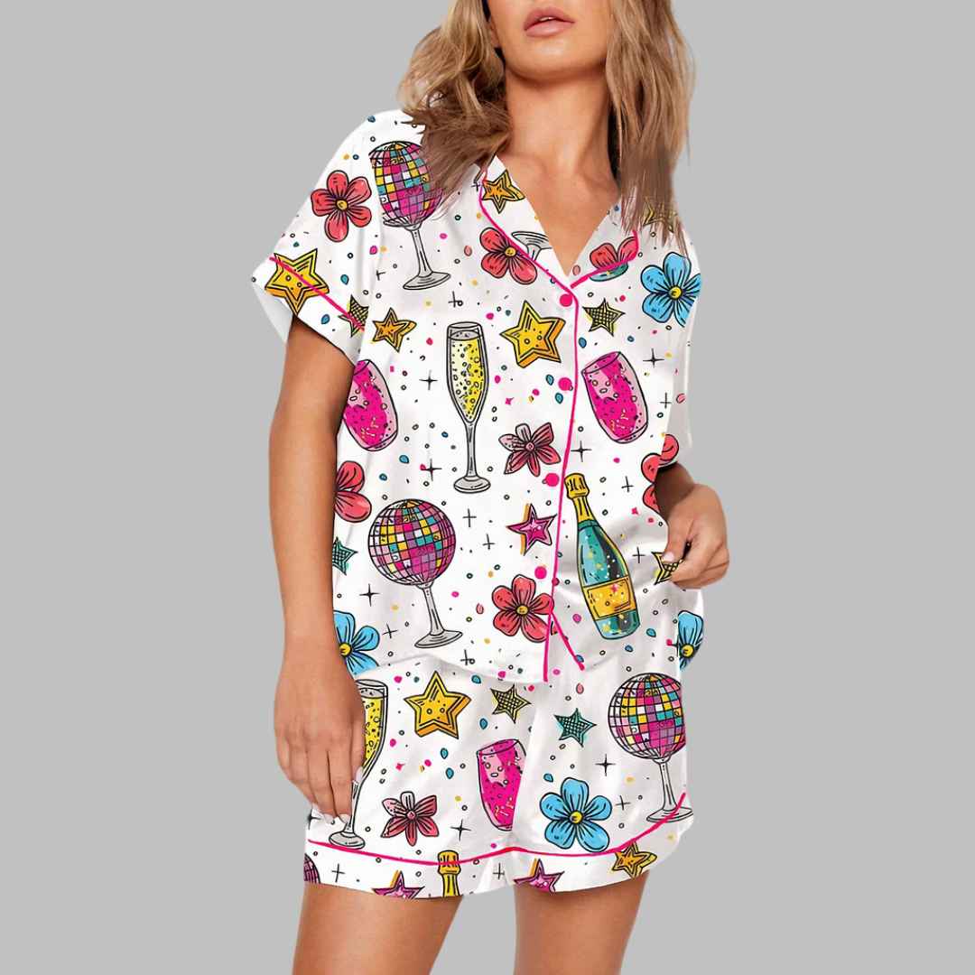 Cheers To The New Year Champagne Pajama Set - Image 2