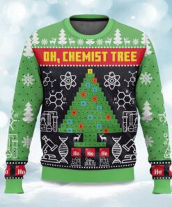 Chemist Tree Science Ugly Christmas Sweater