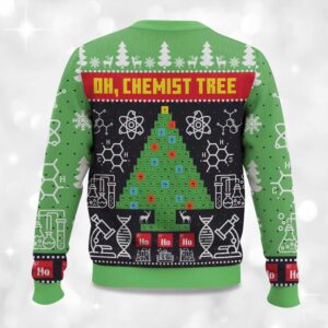 Alternative view of Chemist Tree Science Ugly Christmas Sweater