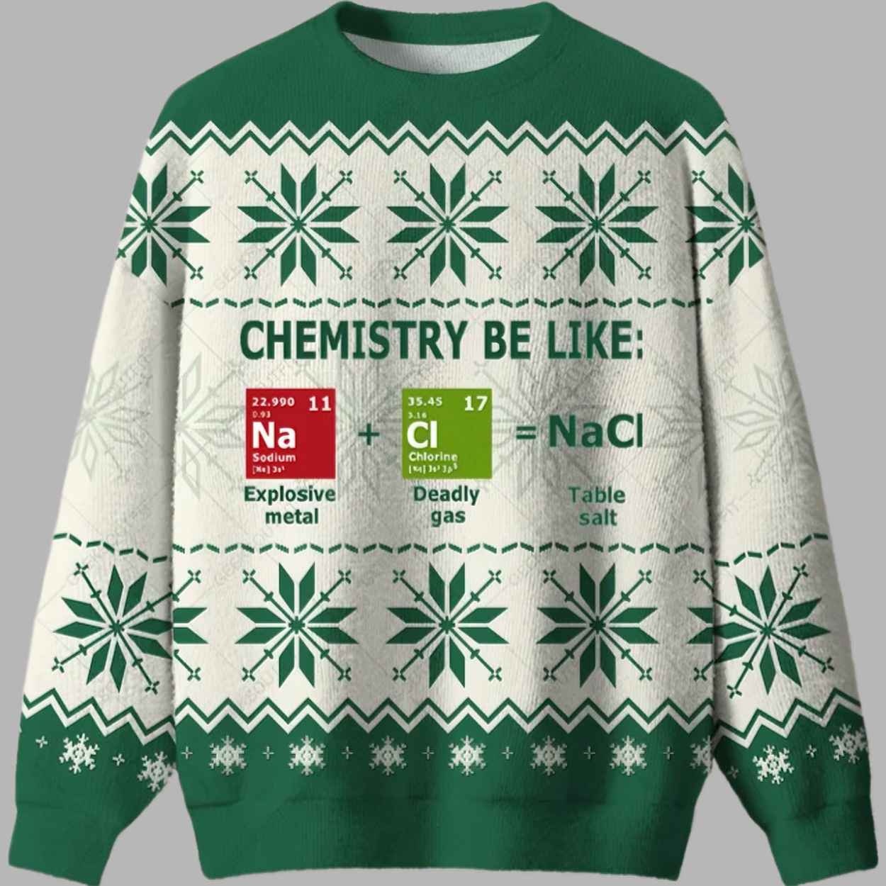 Chemistry Be Like Ugly Christmas Sweater - gullprint.com
