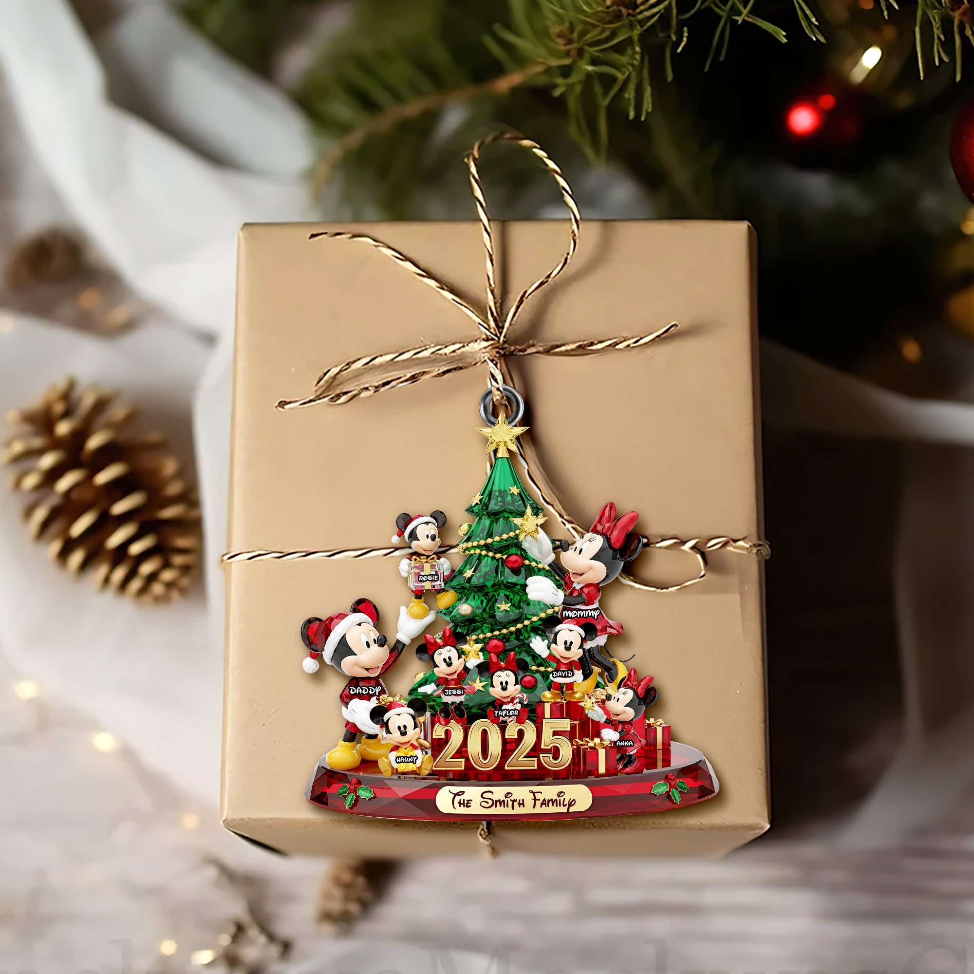 Cherish Family Moments Ornament - Personalized Gifts For Family 06PGLU181025 - Image 3