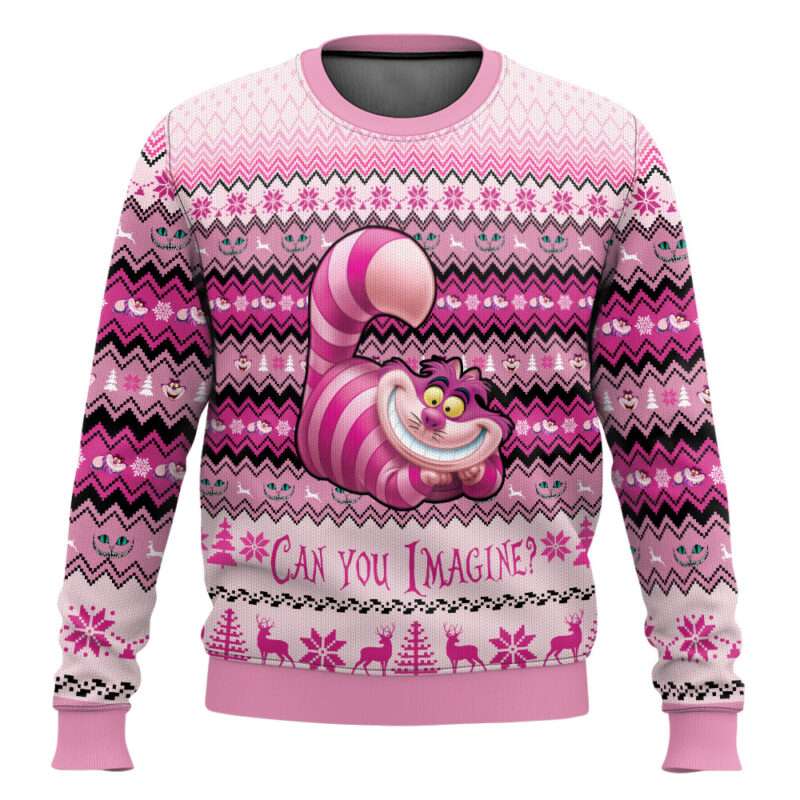 Cheshire Cat Alice in Wonderland Ugly Christmas Sweater