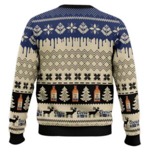 Alternative view of Chevron Pattern Coors Banquet Christmas Ugly Sweater