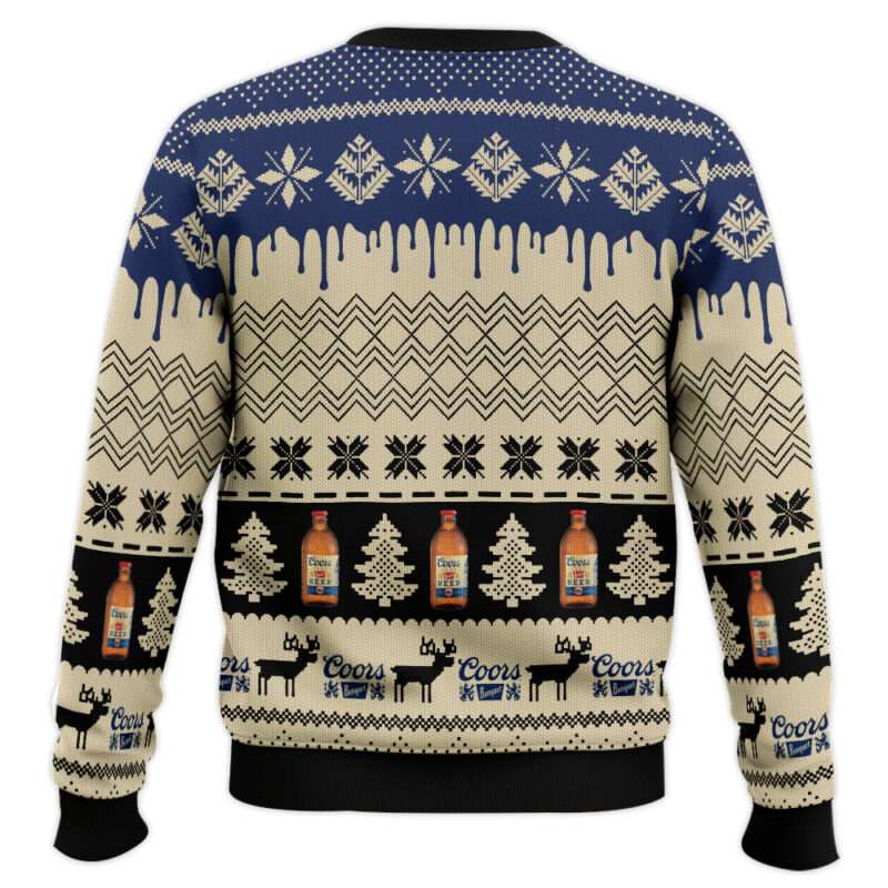 Alternative view of Chevron Pattern Coors Banquet Christmas Ugly Sweater