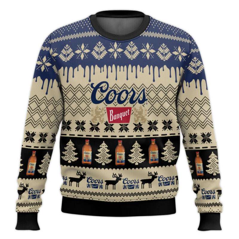 Chevron Pattern Coors Banquet Christmas Ugly Sweater